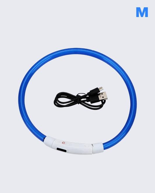 Coleira LED Recarregável para Cães e Gatos - SafeGlow